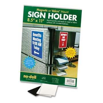 NuDell™ Acrylic Sign Holder, 8 1-2 X 11, Clear freeshipping - TVN Wholesale